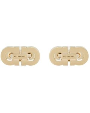 Ferragamo Double Gancini Cufflinks - Natural
