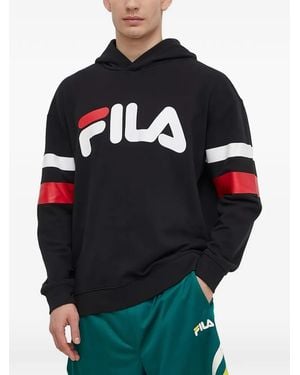Fila Long-Sleeve Logo Hoodie - Blue