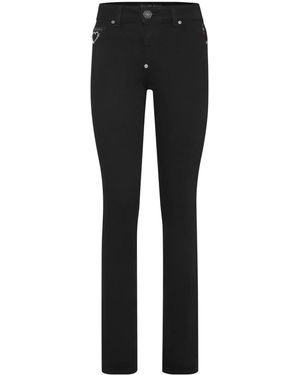 Philipp Plein Logo-Appliqué Skinny Jeans - Black