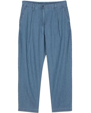 Aspesi Chambray Pleated Pants - Blue