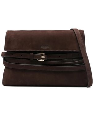 Moschino Buckle-detail Cross Body Bag - Black