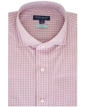 Peter Millar Geruit Overhemd - Roze