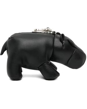 Maison Mihara Yasuhiro Hippo Pendant Messenger Bag - Black