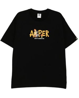 Aape By A Bathing Ape Aaper T-Shirt - Black