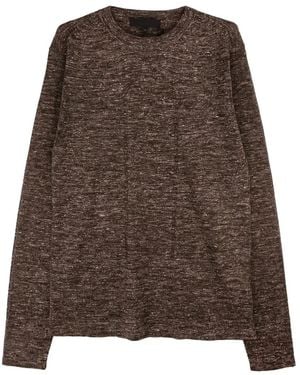 Omar Afridi Landes Long-Sleeve T-Shirt - Brown