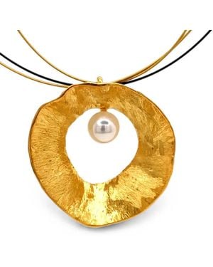 Esin Akan Sea & Moon Pearl-Embellished Necklace - Metallic
