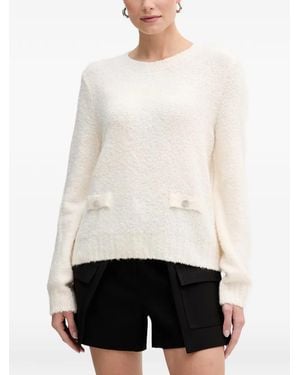 Morgan Verzierter Pullover - Weiß