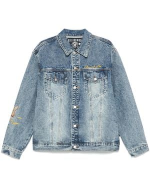 BBCICECREAM Duck-Embroidered Denim Jacket - Blue