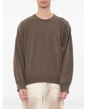 Magliano Free Camping Panelled Crew-Neck Jumper - Brown
