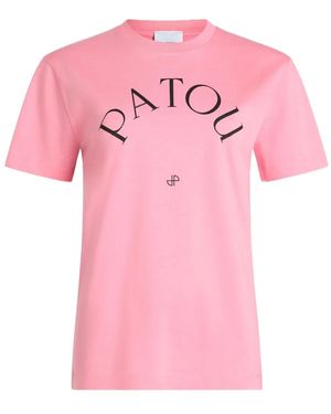 Patou T-Shirt Mit Logo-Print - Pink