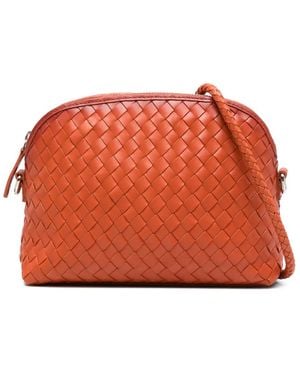 Dragon Diffusion Chunky Fellini Woven Clutch Bag - Orange