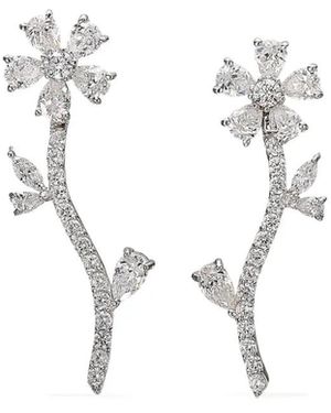 Anabela Chan Diamond Marguerite ダイヤモンド ピアス 18Kホワイトゴールド