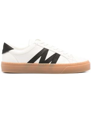 Moncler Monaco2 Leather Trainers - Multicolour