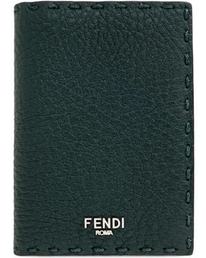 Fendi Kartenetui Mit Ziernähten - Grün