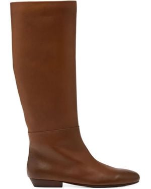 Marsèll Leather Knee-High Boots - Brown