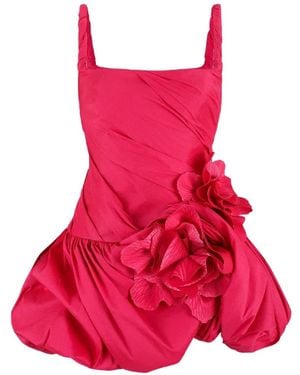 Acler Robe Courte Fleurie Maxey - Red