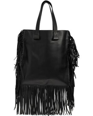 IRO Fringed-Detail Tote Bag - Black
