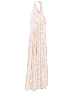 GIADA CURTI Halterneck Maxi Dress - White