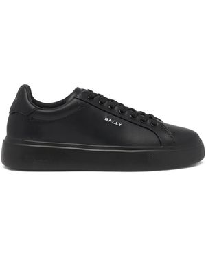 Bally Blayze Logo-Detail Leather Trainers - Black