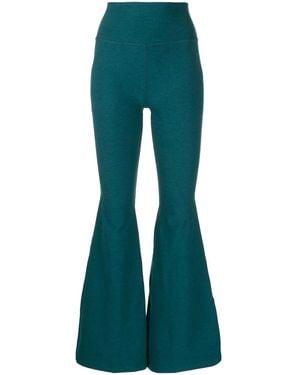 Beyond Yoga Spacedye High-Waisted Flared Pants - Blue