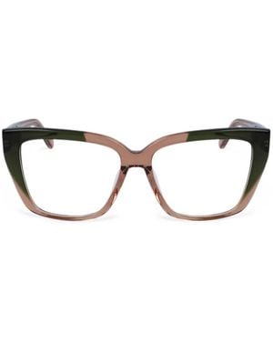 Ferragamo Eyewear Gafas Con Montura Cat Eye - Negro