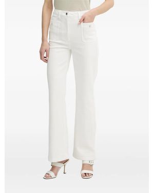 Morgan Patch-Pocket Jeans - White