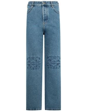 Loewe Jeans Met Borduurwerk - Blauw
