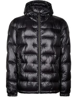 Herno Quilted Hooded Jacket - Black