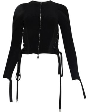 Natasha Zinko Towelling Muscle Top - Black