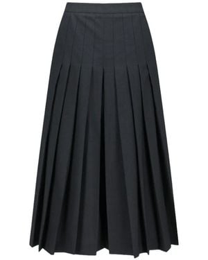 Amomento Pleated Culotte Pants - Black