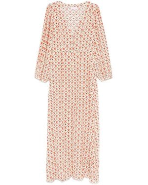 Muzungu Sisters Graphic-Print Maxi Dress - Pink