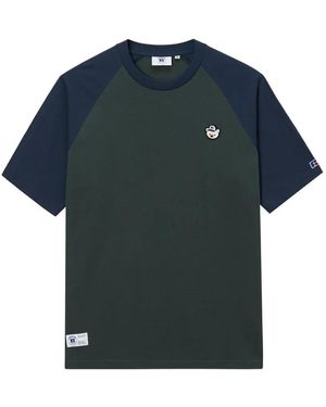 Chocoolate T-Shirt Brodé À Manches Raglan - Blue