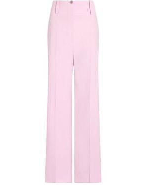 Patou Tall-Waistband Straight Trousers - Pink
