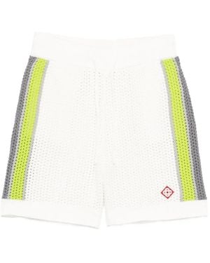 CASABLANCA Striped Shorts - White