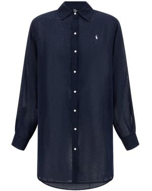 Polo Ralph Lauren Logo-Embroidered Shirt - Blue