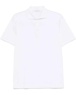 Cruciani Cutaway-Collar Polo Shirt - White