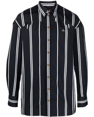 Vivienne Westwood ストライプ シャツ - ブルー