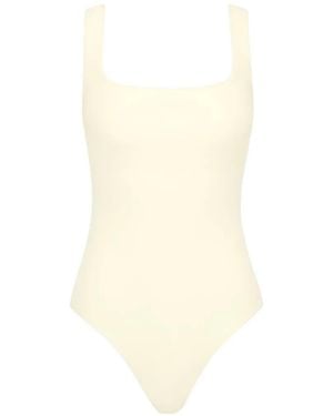 Bondi Born Mackinley Square-Neck Swimsuit - White