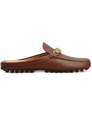 Tod's Mules con detalle de cadena - Marrón
