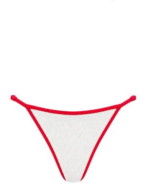 Bondeye Leighton Bikini Met Gekreukt Effect - Wit