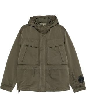 C.P. Company Goggle-Hood Lens-Detail Jacket - Green