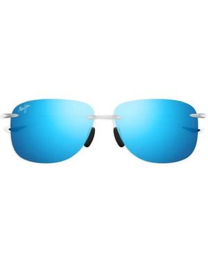 Maui Jim Rimless-Frame Sunglasses - Blue