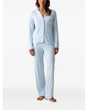 DKNY Pyjama À Imprimé Géométrique - Blue