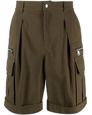 Balmain Shorts Al Ginocchio - Verde
