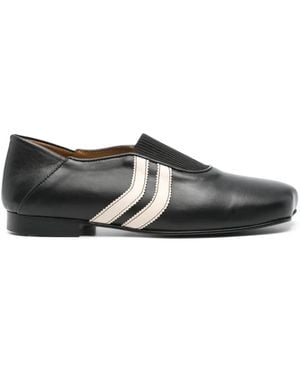Egonlab Stripe-Detail Loafers - Black