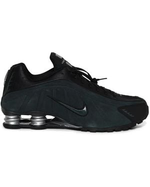 Nike Shox R4 Logo-Detail Trainers - Black