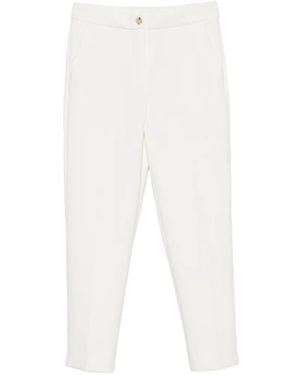 Max Mara Feroce Split-Hem Tapered-Leg Pants - White