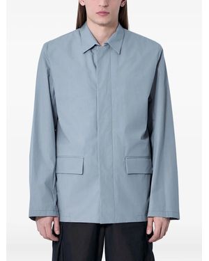 Rier Flap-Pocket Cotton Shirt Jacket - Blue