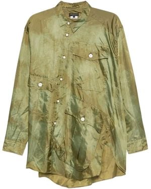 Comme des Garçons マルチポケット シャツ - グリーン