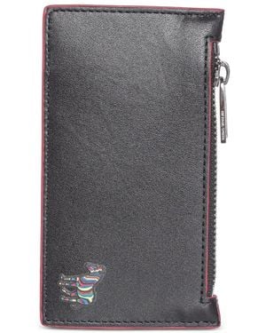 Paul Smith Zebra-Motif Card Holder - Gray